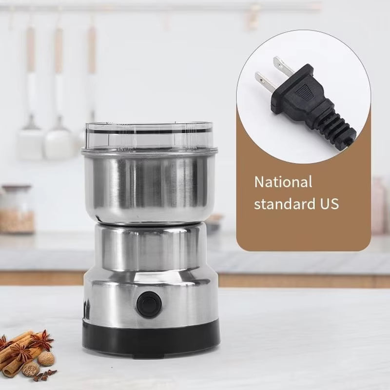 Coffee Grinder Spice Pepper Grinder Grain Grinder 4-Blade Mini Electric Grinder Household 300Ml Ultra-Fine Baby Food Grinder