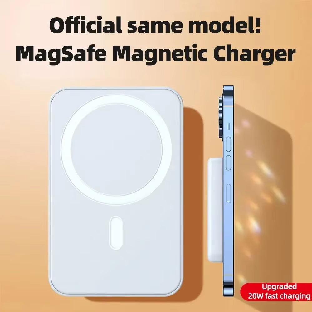 New Magnetic Power Bank 50000Mah Large Capacity Wireless External Battery Magsafe Portable Charger for Iphone 14 13 12 Series