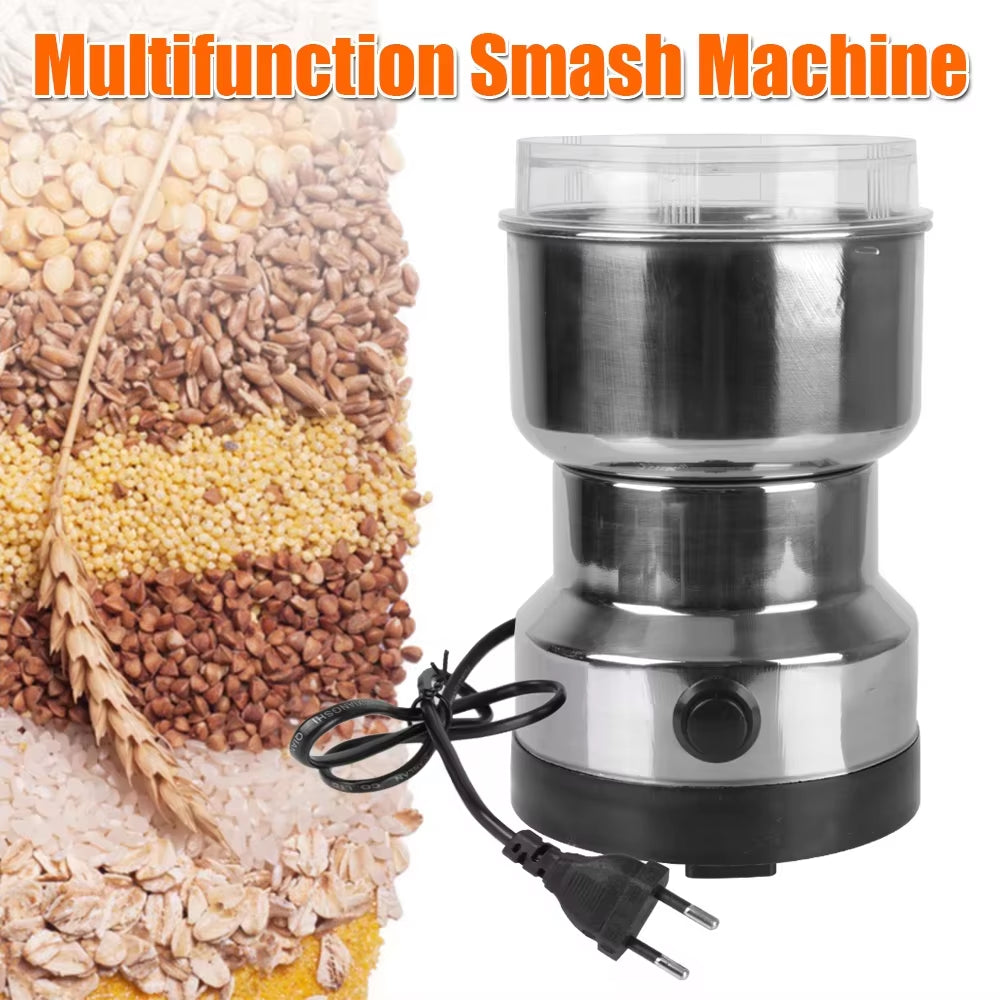 Coffee Grinder Spice Pepper Grinder Grain Grinder 4-Blade Mini Electric Grinder Household 300Ml Ultra-Fine Baby Food Grinder