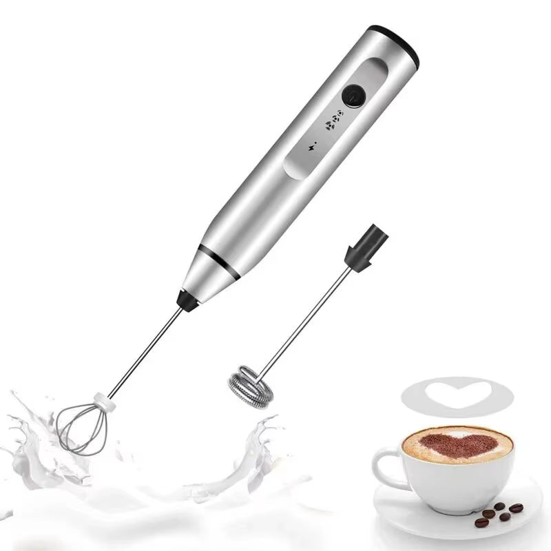 Portable Electric Milk Frothers Handheld Blender USB Mini Coffee Maker Whisk Mixer Cappuccino Cream Egg Beater Food Blender